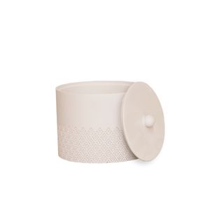 Porta algodão em Poliresina Branco - ECO3169 - Hasiera