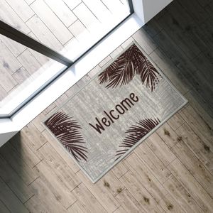Tapete Capacho Kapazi 40cmx60cm Clean Kasa Palm Trees