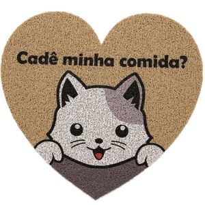 Tapete Capacho Kapazi 55cmx60cm Vinil Pet Cat Cute