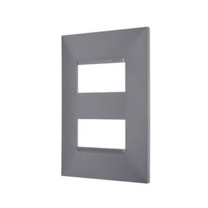 Placa 4X2 com 2 Postos Pial Plus Cinza - 618506CZ - Legrand