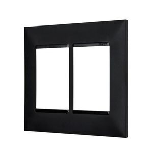Placa 4X4 com Postos 3+3 Pial Plus Preta - 618516PT - Legrand