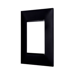 Placa 4X2 com 3 Postos Pial Plus Preto - 618503PT - Legrand