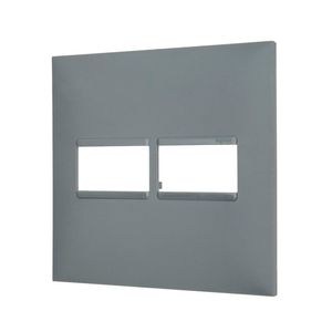 Placa 4X4 com Postos 1+1 Pial Plus Cinza - 618511CZ - Legrand