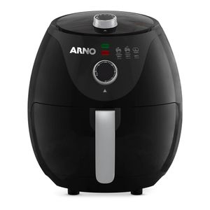 Fritadeira sem óleo Arno Airfry Easy Fry com 3,2 litros Hot Air e Cesto Removível Preta EZFP 220V