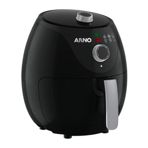 Fritadeira sem óleo Arno Airfry Easy Fry com 3,2 litros Hot Air e Cesto Removível Preta EZFP 220V