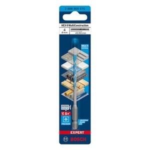 Broca Multimaterial HEX-9 Multiconstrucion Expert 4X45X90MM - 2608900570 - Bosch