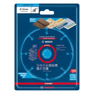 Disco de Corte Multimaterial  Carbide Multi Wheel Expert 115x22,23MM - 2608901188 - Bosch