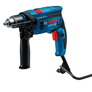 Furadeira de Impacto com Maleta e 5 Brocas 13MM 1/2" 3150RPM 750W Azul 220V - GSB13RE - Bosch