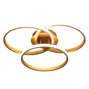 Plafon Nitrolux Selene 002D Dourado 45W 4000K