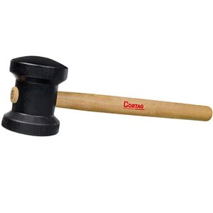 Martelo De Borracha Cortag  Preto 80Mm