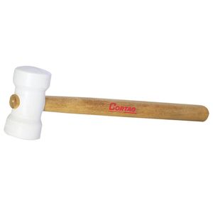 Martelo De Borracha Cortag Branco 40Mm