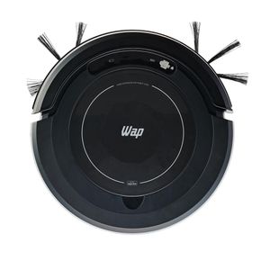 Robô Aspirador Wap ROBOT W100 com 3 Modos de Limpeza Preto Bivolt
