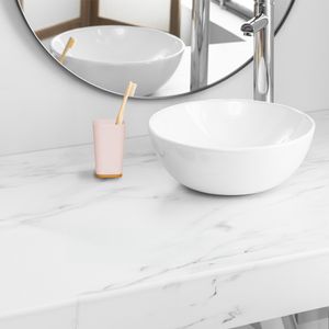 Porta Escovas em Poliresina Bambu Branco - ECO3179 - Hasiera