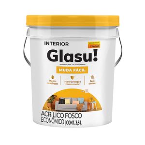 Tinta Acrílica Suvinil Fosco Econômico Muda Fácil Glasurit Branco Neve 3,6L