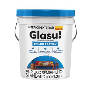 Tinta Acrílica Suvinil Semibrilho Standard Brilho Prático Glasurit Branco Gelo 3,6L