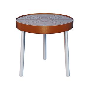Mesa Redonda Lateral Golden 45CM - Forte Plástico