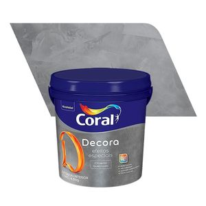 Textura Coral Decora Efeito Cimento Queimado Imensidão Cinza 4,8kg