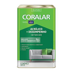 Tinta Coral Coralar Acrilico Mais Desempenho Pedra Preciosa 18L