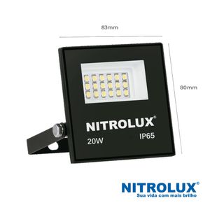 Refletor Led Slim 10W 6500K LB-01 Nitrolux