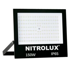 Refletor LED Slim LB01 150W Luz Branca 6500K Preto - 5958 - Nitrolux