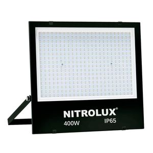 Refletor LED Slim LB01 400W Luz Branca 6500K Preto - 5961 - Nitrolux