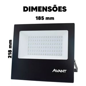 Refletor LED Slim 100W Luz Verde Bivolt IP65 - 259605371 - Avant