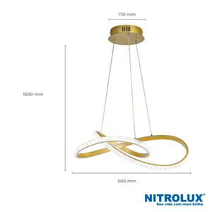 Pendente LED LP302 36W 3 em 1 - 5630 - Nitrolux
