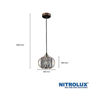Lustre LTC204D E27X1 - 5905 - Nitrolux