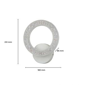 Arandela Sublimme 3 em 1 9W 002R Branca - 5819 - Nitrolux