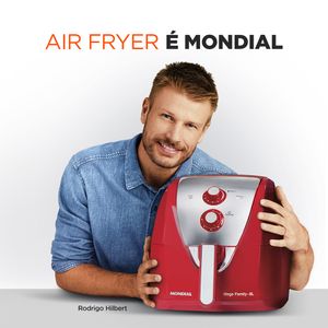 Fritadeira Elétrica Air Fryer sem Óleo Mega Family Vermelho 8L 1900W 220V - AFN-80-RI - Mondial