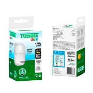 Lâmpada LED Bulbo 15W  TKL90 Luz Branca 6500K Bivolt  - 11080395 - Taschibra
