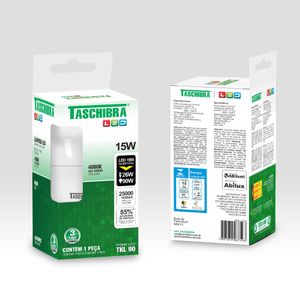 Lâmpada LED Tkl 90 15W Luz Neutra 4000K - Taschibra