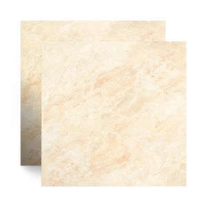 Piso Cerâmico Marmorizado Brilhante Diamantina Marfim Bege Tipo A 46X46CM - Cerbras