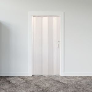Porta Sanfonada com Kit Branco 84X210CM - Perfilplast