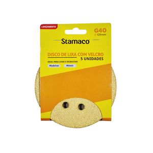 Lixa Stamaco Com Velcro 125 Mm Grana 40