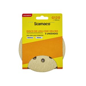 Lixa Stamaco Com Velcro 125 Mm Grana 120