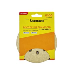 Lixa Stamaco Com Velcro 125 Mm Grana 100
