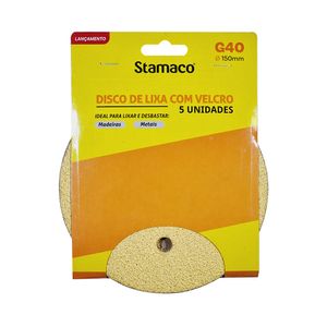 Lixa Stamaco Com Velcro 150 Mm Grana 40