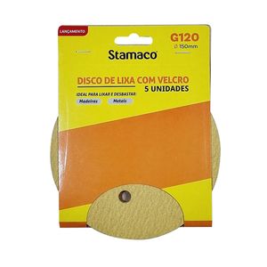 Lixa Stamaco Com Velcro 150 Mm Grana 120