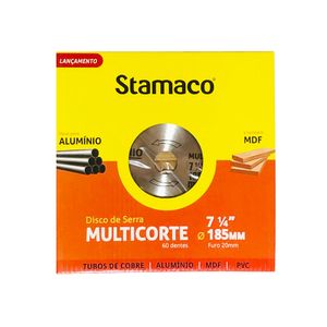 Disco De Serra Stamaco Para Aluminio E Mdf 185 Mm