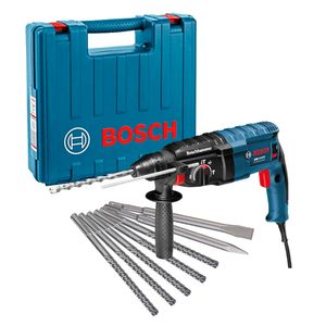 Martelete Perfurador com Maleta e Acessórios 820W 5000IPM 1300RPM Azul 220V - GBH 2-24D - Bosch