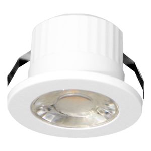 Spot Led Mini Embutido Luminatti Branco 3W 2700K 127/220V Anel Branco