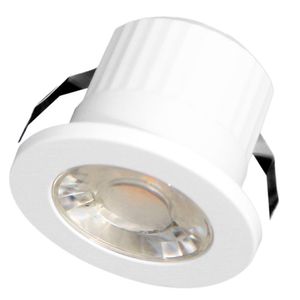 Spot Led Mini Embutido Luminatti Branco 3W 2700K 127/220V Anel Branco