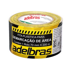 Fita de Demarcação Zebrada 7cmx200m Aldebras