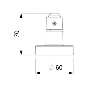Acabamento de Registro para Base Celite Like Cromado 1/2" 3/4"  e 1" - Celite