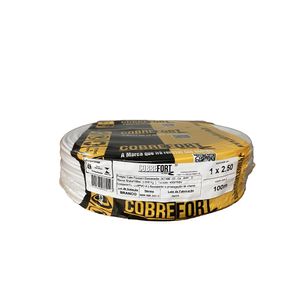 Cabo Flex Cobrefort 2,50MM 450/750V Branco 100M