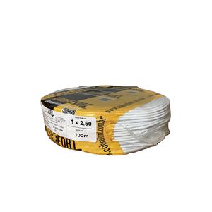 Cabo Flex Cobrefort 2,50MM 450/750V Branco 100M