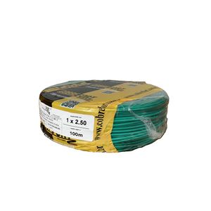 Cabo Flex Cobrefort 2,50MM 450/750V Verde 100M