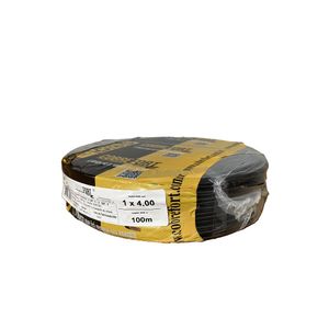 Cabo Flex Cobrefort 4,00MM 450/750V Preto 100M