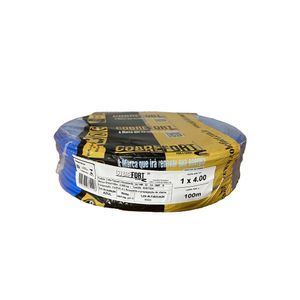 Cabo Flex Cobrefort 4,00MM 450/750V Azul 100M